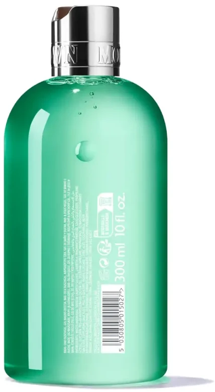 Molton Brown London unisex 10 oz laukinės mėtos ir lavandino vonios ir dušo gelis