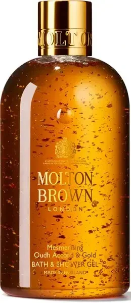 Molton Brown Mesmer. Oudh Accord & Gold Bath Dušo želė, 300 ml