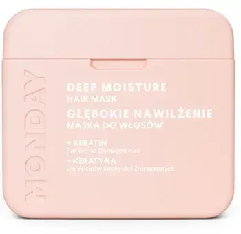 MONDAY Deep Moisture + Keratin plaukų kaukė sausiems ir pažeistiems plaukams 250ml