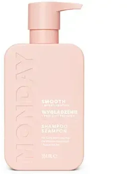 MONDAY Smooth + Wheat Protein šampūnas garbanotiems ir šiurkštiems plaukams 350ml