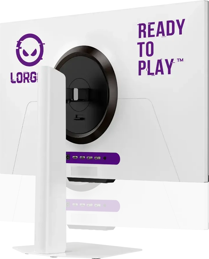 Monitorius Lorgar 24.5" Flat IPS Dual LED 1920*1080@400Hz HAS, 2*HDMI2.0+2*DP1.4+Audio out, HDMI cable*1+DP cable*1+Adapteris*1+Power cable*1, HDR600 Ready+MPCS+MPRT 0.5ms, Baltas, 3 metai