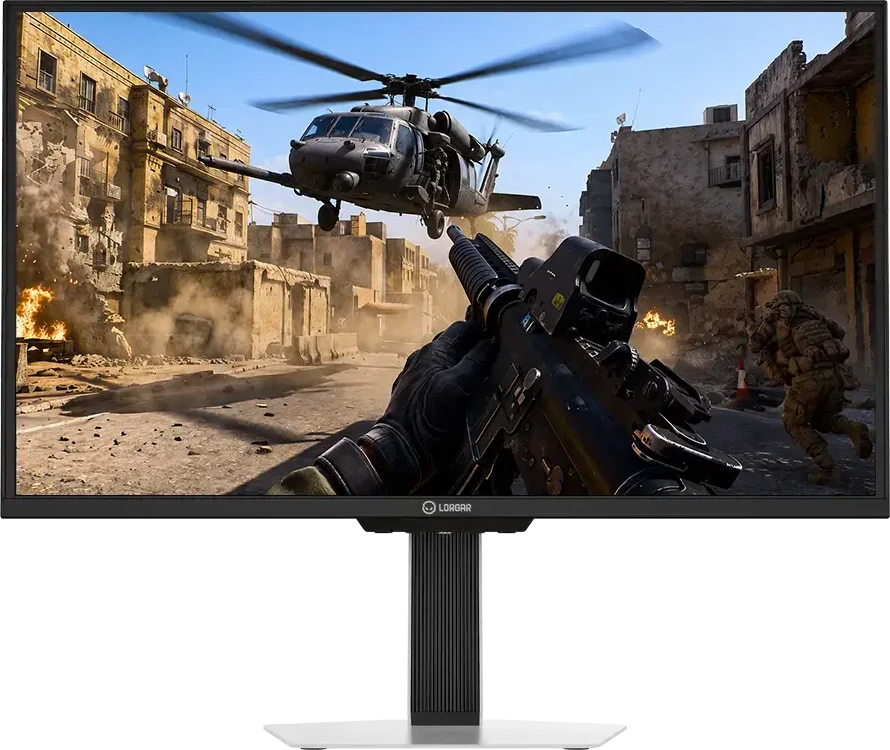 Monitorius Lorgar 24.5" Flat IPS Dual LED 1920*1080@400Hz HAS, 2*HDMI2.0+2*DP1.4+Audio out, HDMI cable*1+DP cable*1+Adapteris*1+Power cable*1, HDR600 Ready+MPCS+MPRT 0.5ms, Baltas, 3 metai