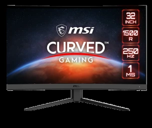 Monitorius MSI G32C4X 31,5 colio VA FHD kreivė 1500R 300cd/m2 250Hz 1ms HDMIx2 DP