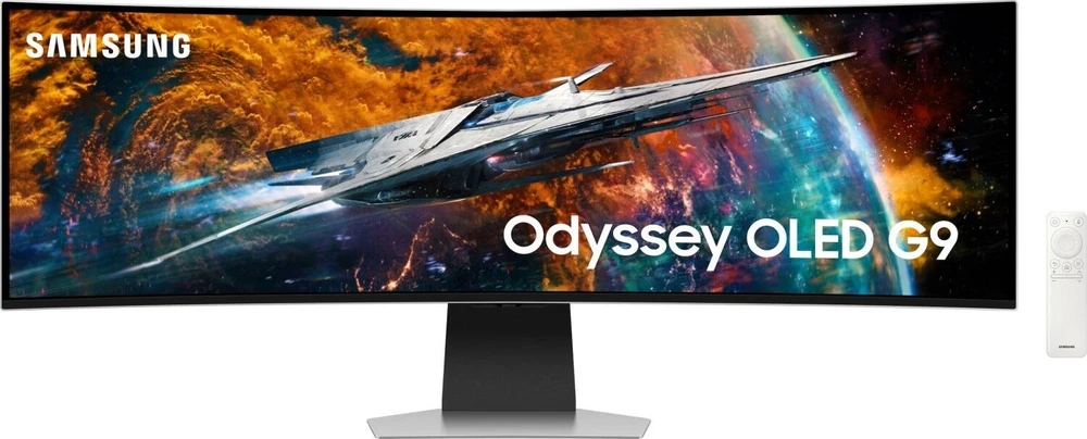 Monitorius - Samsung Odyssey OLED G9 49-Colių Dual QHD 240Hz Lenktas Juodas