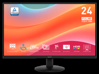 Monitorius MSI PRO MP242L/23,8''  /100 Hz /Full HD / IPS /16:9/ 1 ms/
