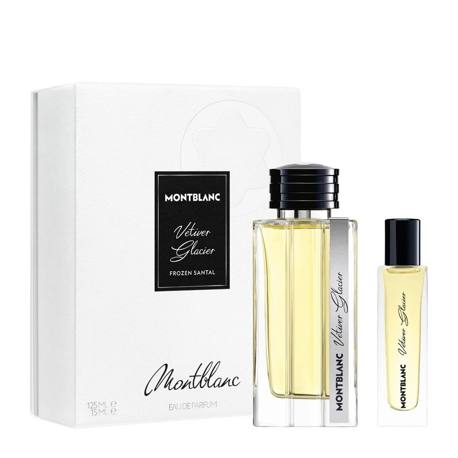 Mont Blanc Set Montblanc: Vetiver Glacier Eau De Parfum For Men, 125 ml + Vetiver Glacier Eau De Parfum For Men, 15 ml