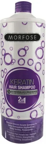 Morfose Keratin Hair Šampūnas šampūnas pažeistiems plaukams, 1000 ml