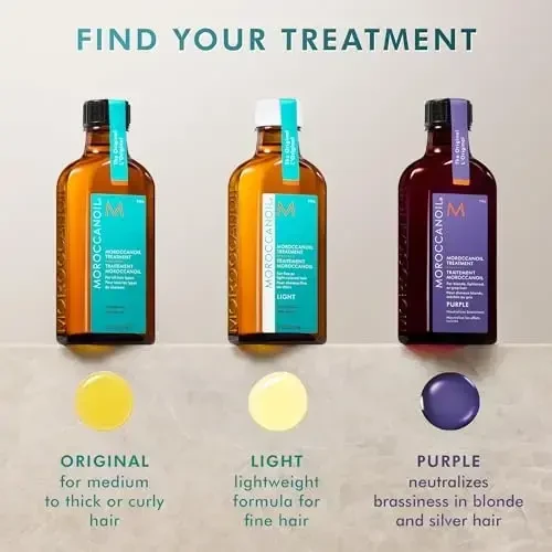 Moroccanoil Treatment Violetinė maitinamasis aliejus šviesiems ir žiliems plaukams, 25 ml