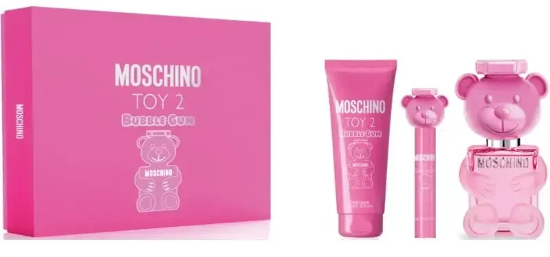 Kvepalų rinkinys moterims Moschino Toy 2 Bubble Gum (EDT, 100 ml + kūno losjonas,100 ml + EDT, 10 ml)