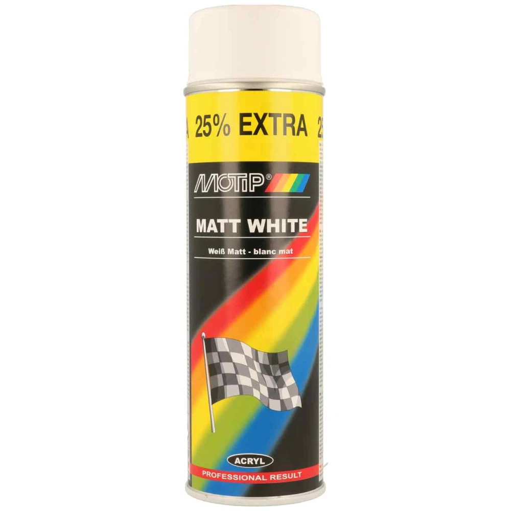 MOTIP balti matiniai dažai 500ml purškiamas aerozolis