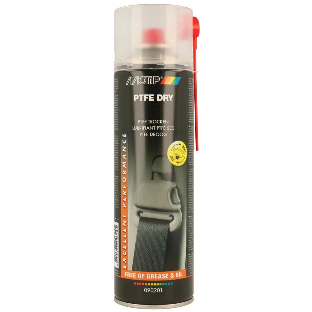 Purškiami teflono milteliai PTFE SPRAY DRY 500ml, Motip