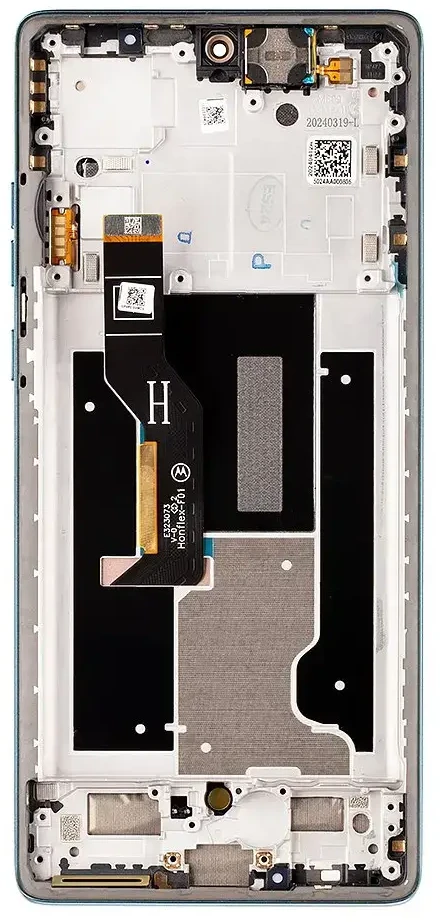 Motorola Edge 50 Fusion LCD ekranas + jutiklinis blokas + priekinis dangtelis Forest Mėlyna (techninio aptarnavimo paketas)