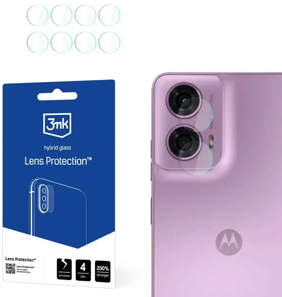 3MK objektyvo apsauga Motorola Moto G24 kameros objektyvo apsaugai, 4 vnt.