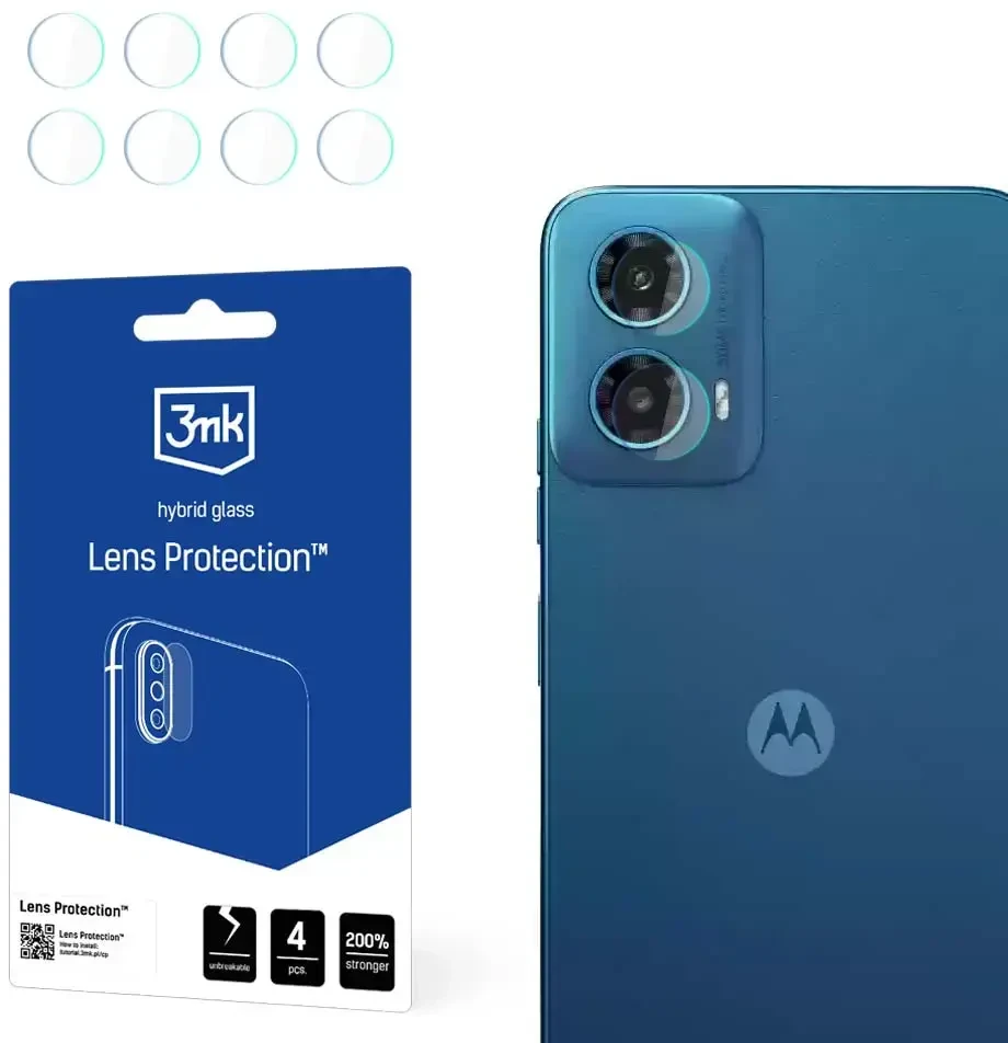 3MK objektyvo apsauga Motorola Moto G34 5G kameros objektyvo apsauga 4 vnt.