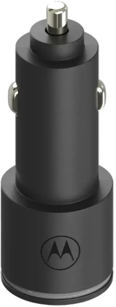 Automobilinis įkroviklis Motorola TurboPower 45W Dual USB-A/USB-C with cable USB-C 1m juodas