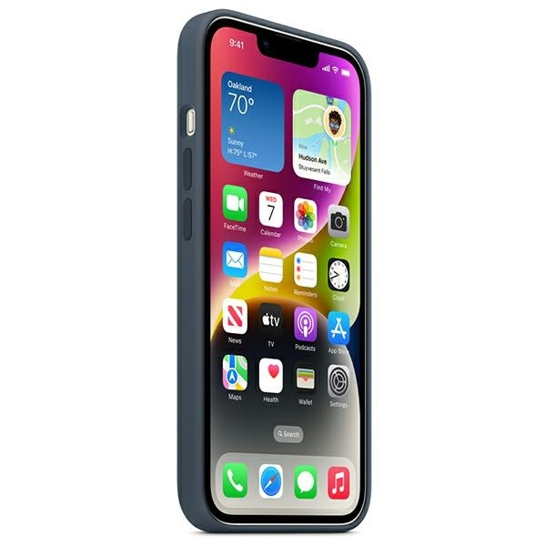 Apple iPhone 14 Silicone Case with MagSafe - Storm Blue