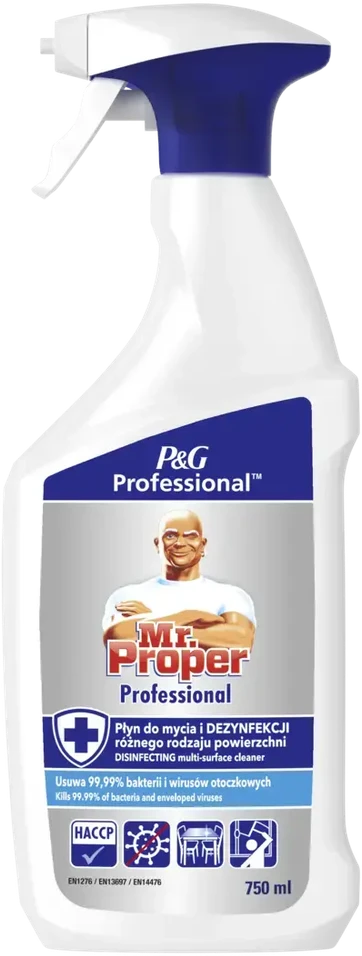 Įvairių paviršių valiklis ir dezinfekantas Mr. PROPER PROFESSIONAL, 750ml