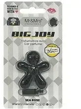 Mr&Mrs Fragrance Big Joy Sea Rose Juodas - vůně do auta automobilio gaiviklis