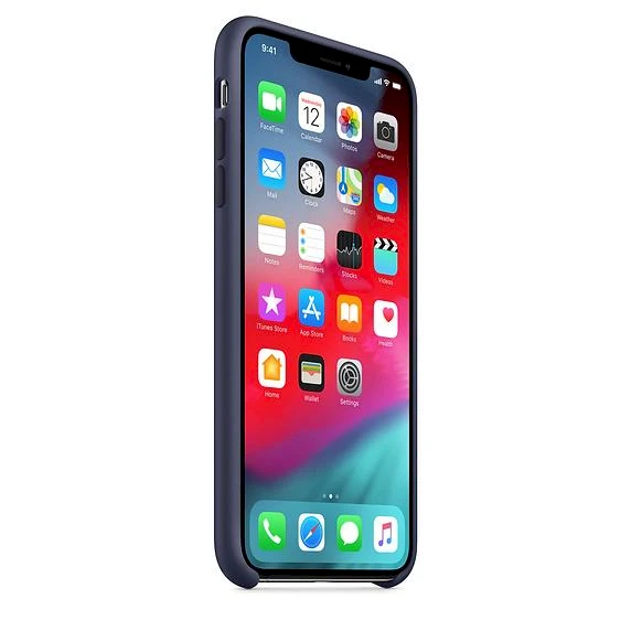Apple iPhone XS Max Silikoninis dėklas - Vidurnakčio mėlynas