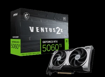 Vaizdo plokštė MSI GeForce RTX 5060 Ti 16GB VENTUS 2X OC PLUS