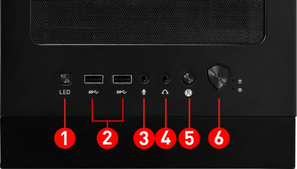 Kompiuterio korpusas MSI MAG Forge 120A AIRFLOW