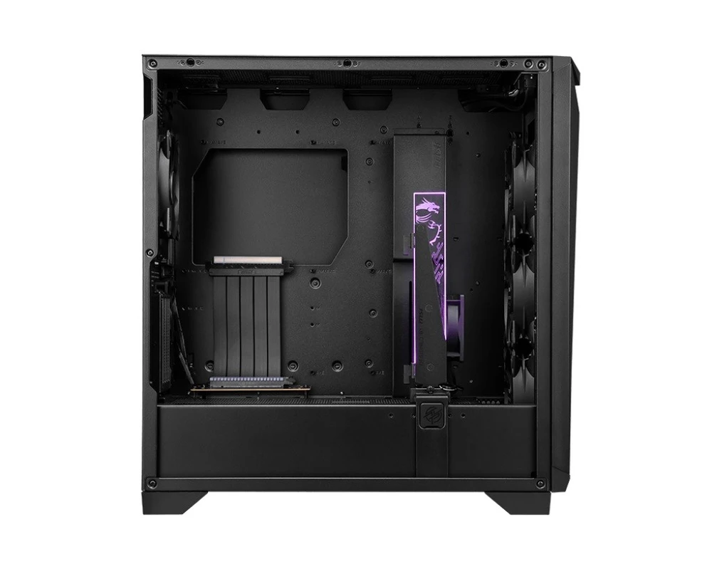 MSI | Kompiuterio korpusas | MPG GUNGNIR 300P AIRFLOW | Šoninis langas | Juodas | Vidutinio dydžio bokštas | ATX