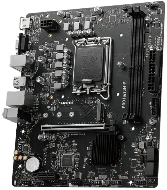MSI PRO H610M-E DDR5 LGA 1700 mATX pagrindinė plokštė
