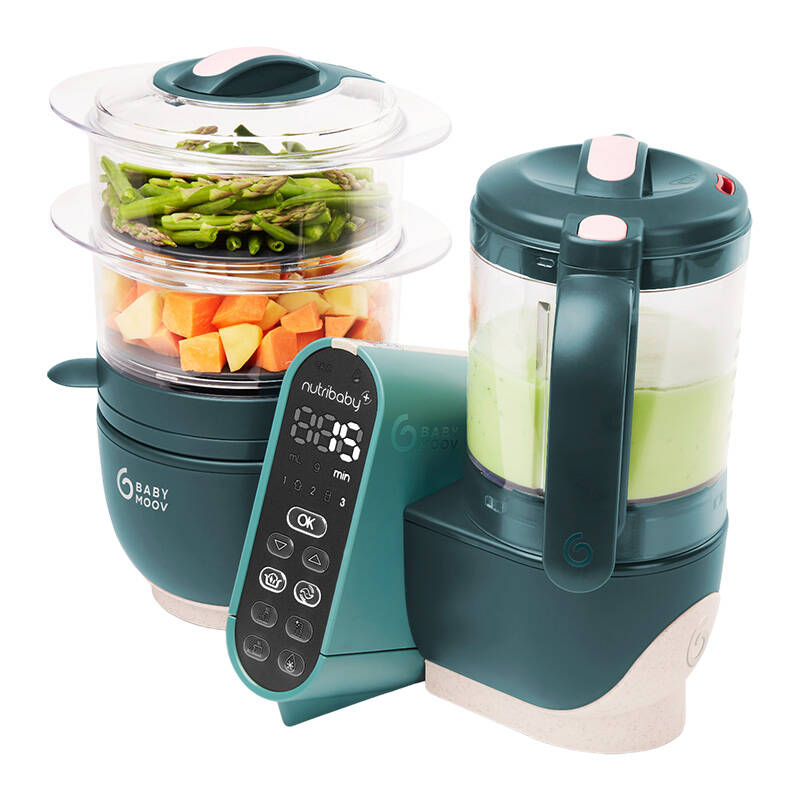 Daugiafunkcis virtuvės kombainas Babymoov Nutribaby 6-in-1, Žalios spalvos