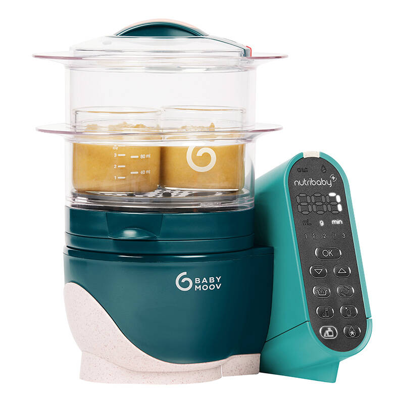 Daugiafunkcis virtuvės kombainas Babymoov Nutribaby 6-in-1, Žalios spalvos