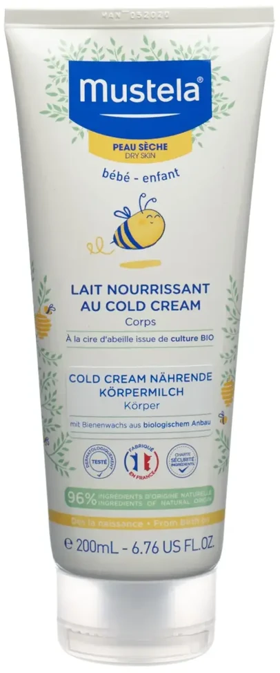 Mustela Cold Kreminis maitininantis Milk maitinamasis kūno pienelis 200ml
