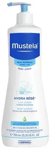 Mustela Hydra Bebe Losjonas kūnui, 750 ml