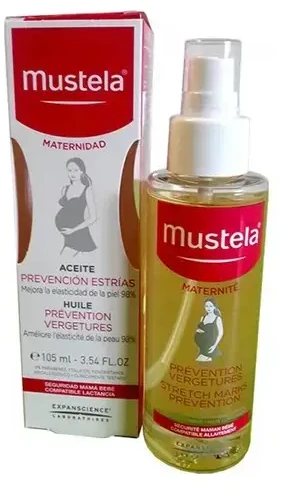 "Mustela Oil Prevention Stretch Marks Action 3 in 1 kremas nuo strijų neštumo metu 105ml