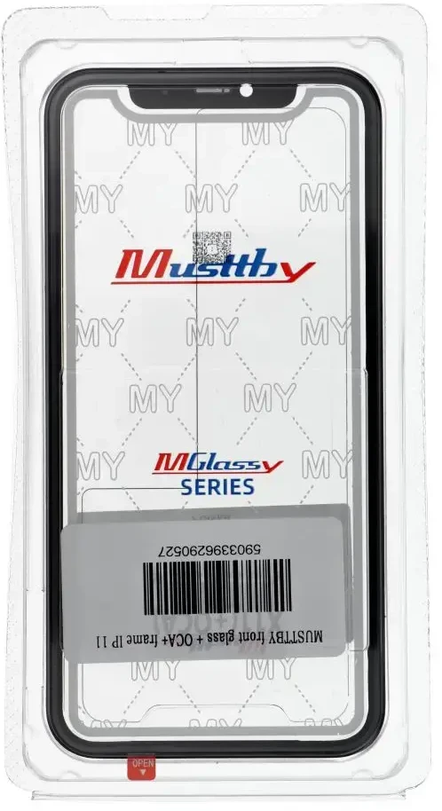 MUSTTBY priekinis stiklas + OCA+ rėmelis IPHONE 11