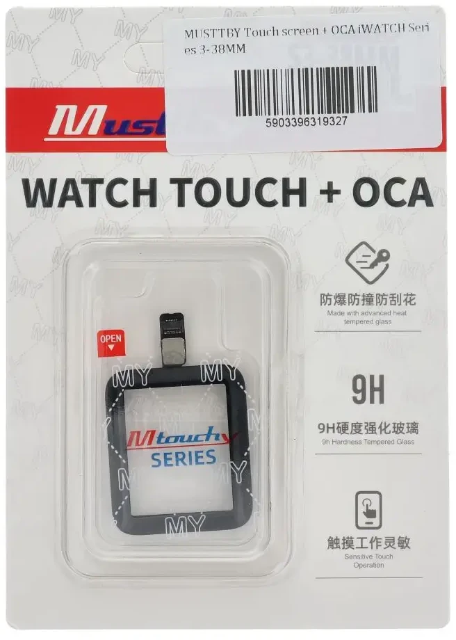 Samsung MUSTTBY jutiklinis ekranas + OCA, skirtas Apple Watch Series 3-38MM