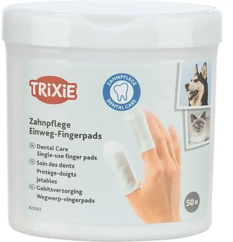 TRIXIE Dental-Care dantų valymo servetėlės - 50 vnt.