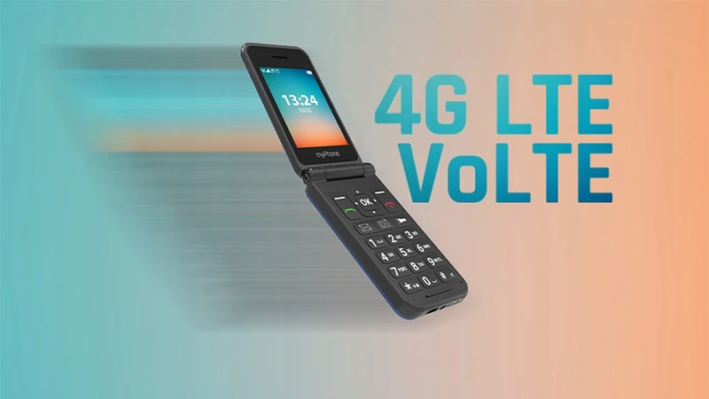 Mygtukinis telefonas MyPhone Flip LTE 128MB Navy Blue