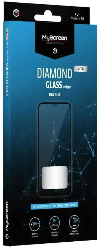 „MyScreen MS Diamond Glass Edge Lite FG“ Apple iPhone 16 Pro Max 6.9“ juodos spalvos „Full Glue“