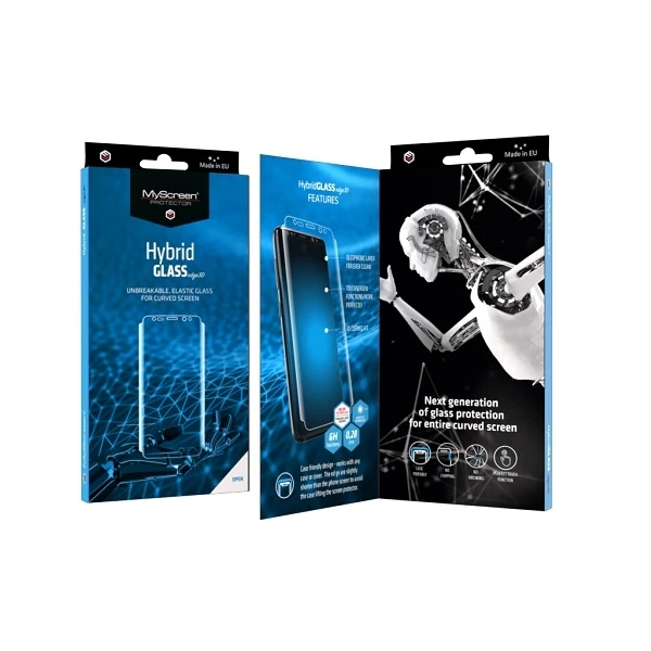 MyScreen Protector MS HybridGLASS Edge 3D Sam N970 Note 10 juoda/juoda 6H