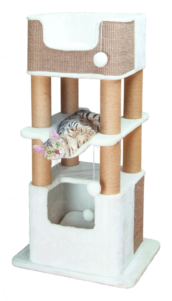 TRIXIE Draskyklė katėms Lucano, baltos ir taupe spalvos, XXL