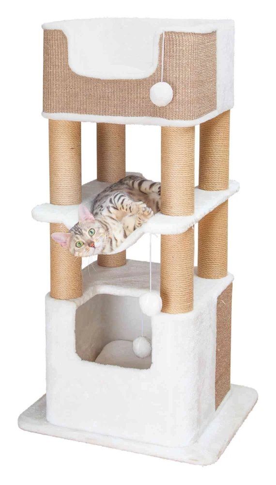 TRIXIE Draskyklė katėms Lucano, baltos ir taupe spalvos, XXL