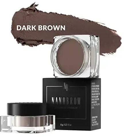 Nanobrow antakių pomada tamsiai ruda 6g