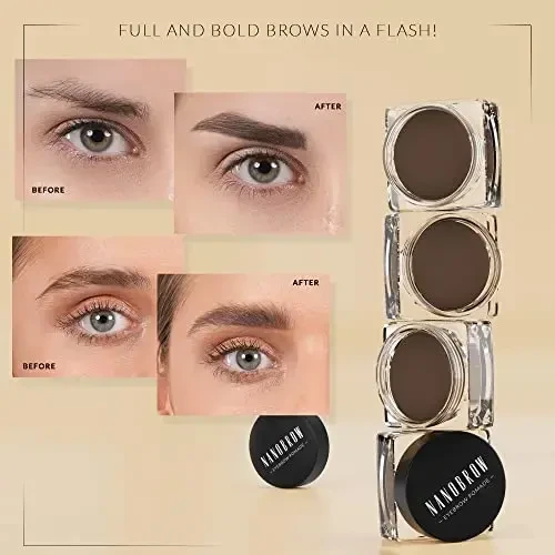 Nanobrow antakių pomada tamsiai ruda 6g