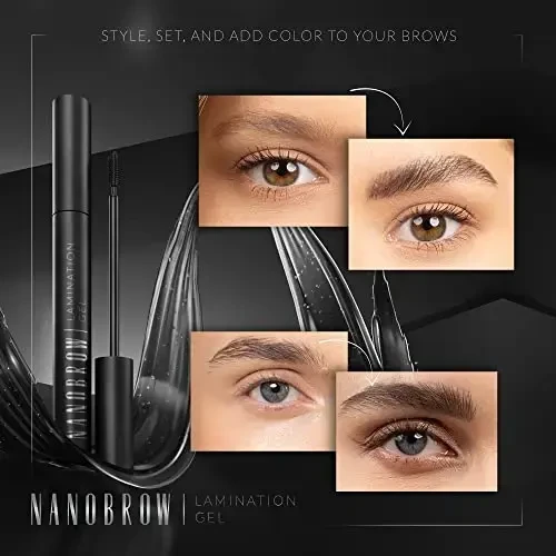 Nanobrow laminavimo gelis juodas 7 ml