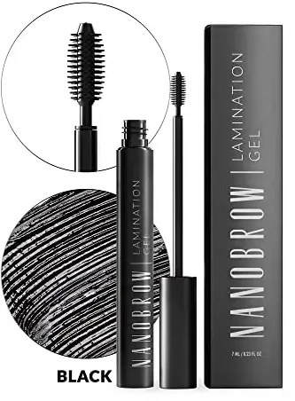 Nanobrow laminavimo gelis juodas 7 ml