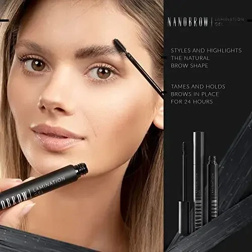 Nanobrow laminavimo gelis juodas 7 ml