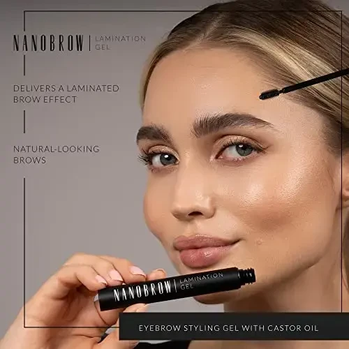 Nanobrow laminavimo gelis juodas 7 ml