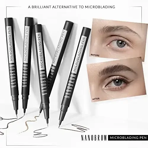 antakių pieštukas Nanobrow Microblading Pen Espresso 1ml