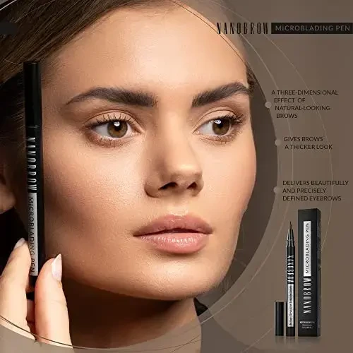 antakių pieštukas Nanobrow Microblading Pen Espresso 1ml