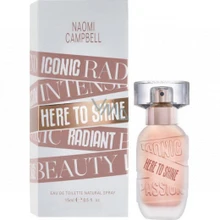 Naomi Campbell Here To Shine EDT tualetinis vanduo moterims, 15 ml