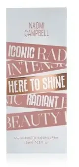 Naomi Campbell Here To Shine EDT tualetinis vanduo moterims, 15 ml